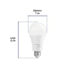 Foco LED 16W (100W) A22, 6500K blanca fría, 1550 lm, BASIC 3