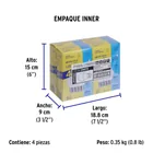Pack 4 focos LED 5W (40W) G45, 6500K fría, 450 lm, BASIC 3