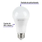 Foco LED 14W (100W) A19, 6500K blanca fría, 1500 lm, caja 2