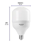 Foco LED alta potencia 60 W (650 W), 6500 K, E39, VOLTECK 3