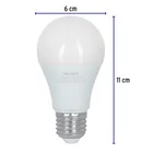 Foco LED 8W (60W) A19 6500K 3 niveles de iluminación VOLTECK 4