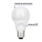 Foco LED 8W (60W) A19, con 3 tonos de luz, VOLTECK 2