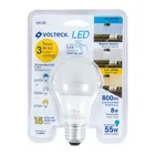 Foco LED 8W (60W) A19, con 3 tonos de luz, VOLTECK 6