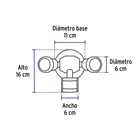 Arbotante negro c/sensor movimiento, lámparas no incluidas 3