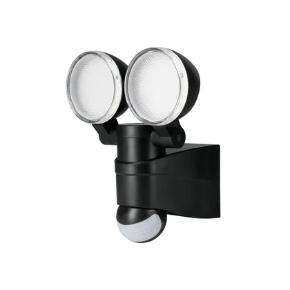 Arbotante LED 12W 4000K con sensor de movimiento, negro