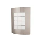 Arbotante decorativo cuerpo acero inox, lámpara no incluida 1