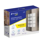 Arbotante decorativo cuerpo acero inox, lámpara no incluida 5