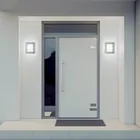Arbotante decorativo cuerpo acero inox, lámpara no incluida 6