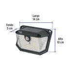 Luminario solar LED 3W 6500K, sensor de movimiento, VOLTECK 3