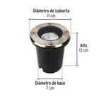 Luminario para exterior empotrado en piso para MR16 GU10 4