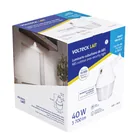 Luminario suburbano ABS con foco LED 40W 6500K sensor de luz 6