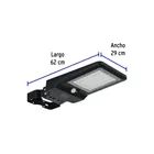 Luminario suburbano solar LED 8 W 6500 K con sensor de luz 3