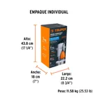 Bomba sumergible cubierta aluminio,agua limpia, 1 HP, TRUPER 7