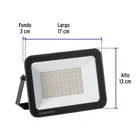 Reflector LED para exteriores 50W 3000K, VOLTECK BASIC 3