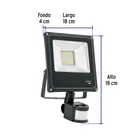 Reflector LED para exteriores 20W 6500K con sensor, VOLTECK 2
