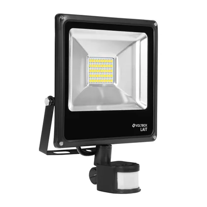 Reflector LED para exteriores 30W 6500K con sensor, VOLTECK