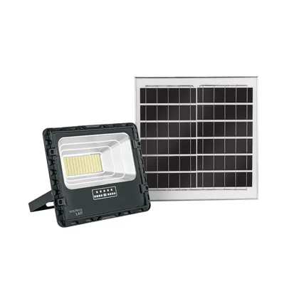 Reflector LED con panel solar 100W 6500K, VOLTECK