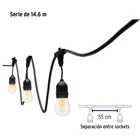 Serie de 14.6 m con 24 luces incandescentes para exterior 3