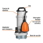 Bomba sumergible cubierta aluminio,agua limpia,1/2HP, TRUPER 2