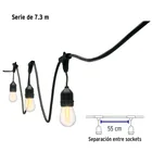 Serie de 7.3 m con 12 luces de LED para exterior, VOLTECK 3