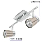 Luminario de sobreponer con 2 spots base GU10, VOLTECK 2