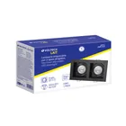 Luminario empotrable con 2 spots dirigibles, negro, VOLTECK 5