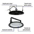 Luminario LED High Bay 100 W 6500 K, VOLTECK 2