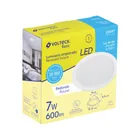 Luminario LED empotrable 7 W 6500 K, redondo, VOLTECK BASIC 5