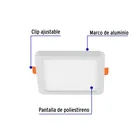 Luminario LED plafón 6W 6500K, ajustable, cuadrado, VOLTECK 3