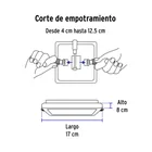 Luminario LED plafón 15W 6500K, ajustable, cuadrado, VOLTECK 3