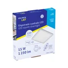 Luminario LED plafón 15W 6500K, ajustable, cuadrado, VOLTECK 5