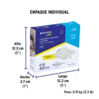 Luminario LED plafón 6W 6500K ultradelgado cuadrado VOLTECK 7