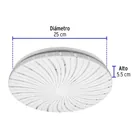 Luminario LED plafón decorativo 15W 6500K, espiral, BASIC 2