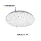 Luminario LED plafón decorativo 18W 6500K, espiral, BASIC 2