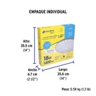 Luminario LED plafón decorativo 18W 6500K, espiral, BASIC 6