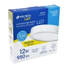 Luminario LED plafón 12W 6500K, redondo, blanco, VOLTECK 5