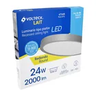 Luminario LED plafón 24W 6500K, redondo, gris, VOLTECK 5