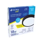 Luminario LED plafón 18W 6500K, redondo, negro, VOLTECK 5