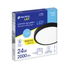 Luminario LED plafón 24W 6500K, redondo, negro, VOLTECK 5
