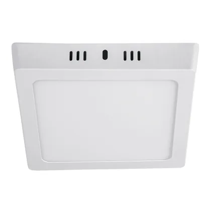 Luminario LED plafón 12W 6500K, cuadrado, blanco, VOLTECK