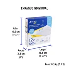 Luminario LED plafón 12W 6500K, cuadrado, blanco, VOLTECK 6