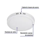 Luminario LED plafón18W 3000K, redondo, blanco, VOLTECK 2