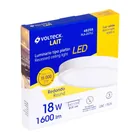 Luminario LED plafón18W 3000K, redondo, blanco, VOLTECK 5