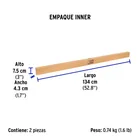 Luminario lineal LED 25W, 6500K, ultradelgado, para gabinete 6