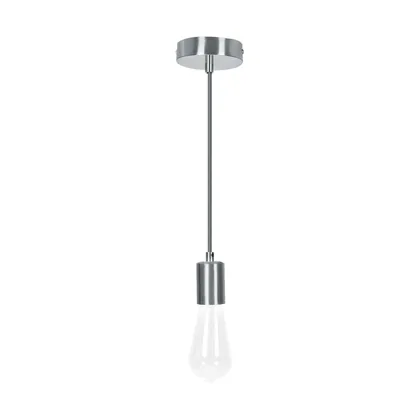 Socket colgante metálico, satín, VOLTECK