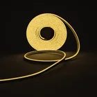 Tira flex LED neón 14 W para interior y exterior, 5 m, ámbar 1
