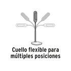 Lámpara de LED 5W cuello flexible para escritorio, VOLTECK 6