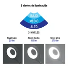 Lámpara escritorio LED 4 W recargable c/clip, 3 intensidades 4