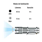 Linterna de aluminio 1 LED de 40 lm con 1 pila AA, TRUPER 8