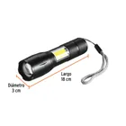 Linterna de 1 LED 270 lm con luz de emergencia, recargable 3